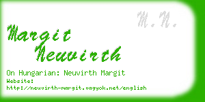 margit neuvirth business card
